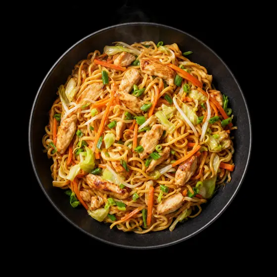 Nouilles sautées au poulet