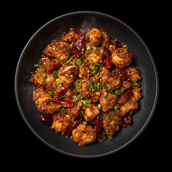 Poulet à l'ail épicé