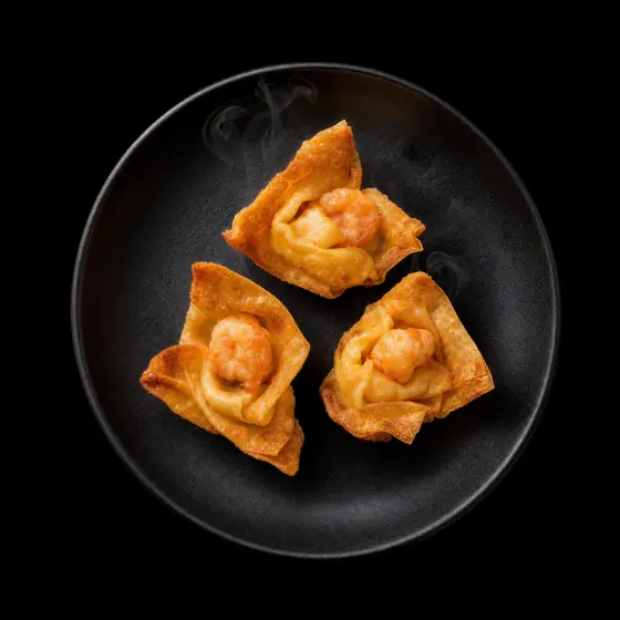 Raviolis crevettes croustillants