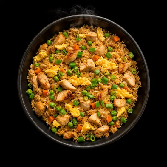 Riz sauté au poulet